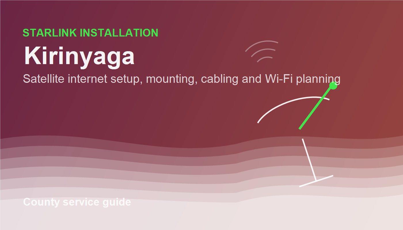 Maintaining Starlink internet in Busia