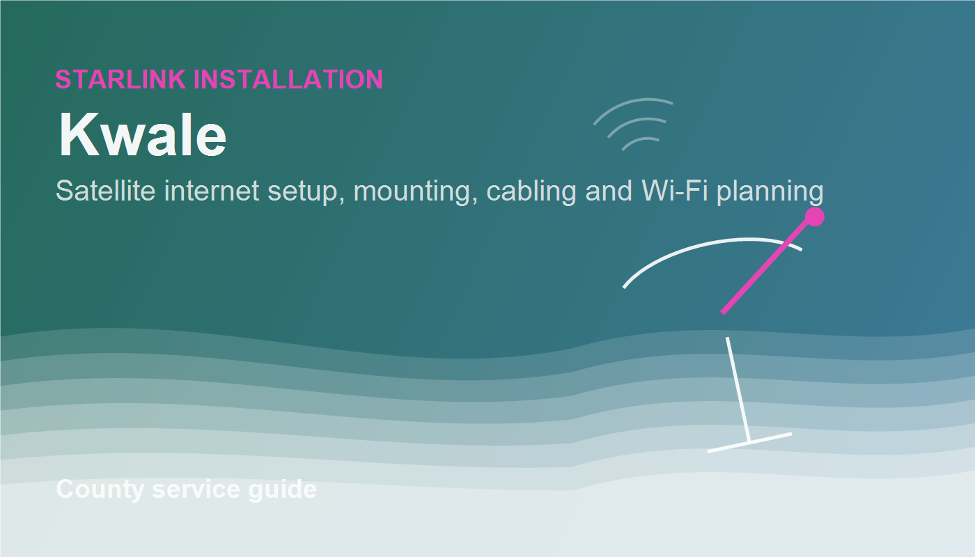 Starlink installation planning in Homa Bay