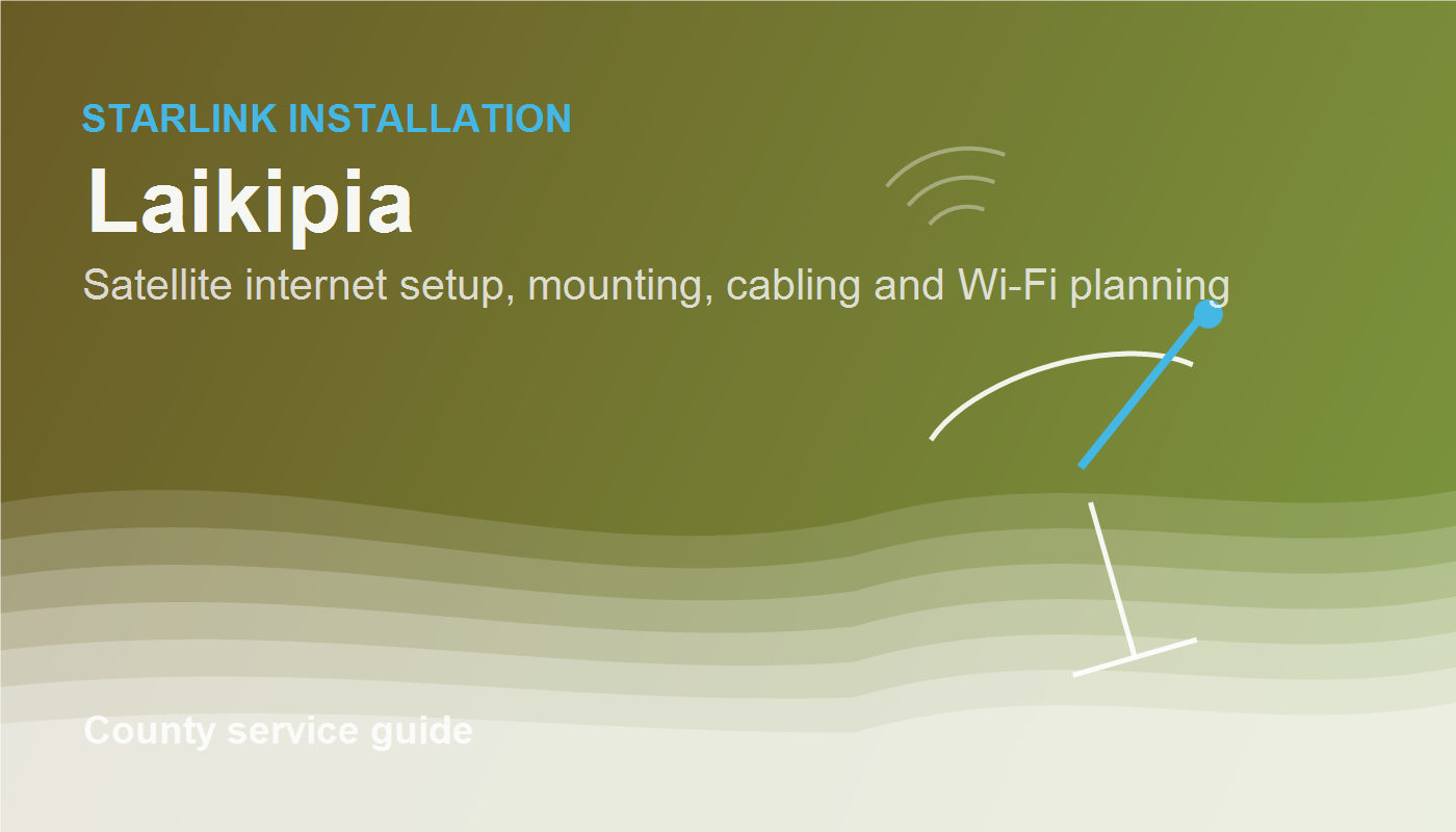 Starlink installer support near Homa Bay