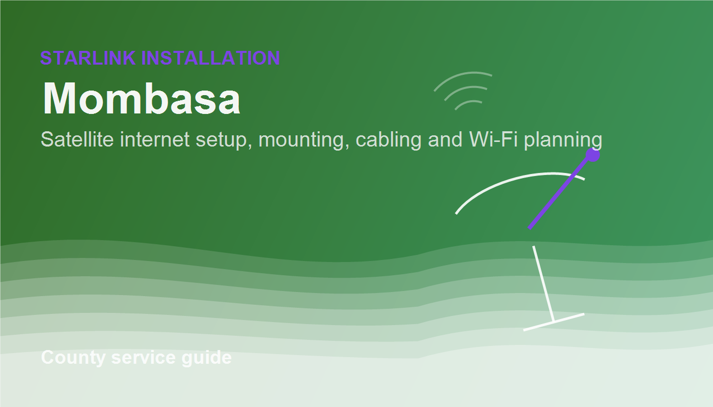 Starlink installation planning in Kisumu