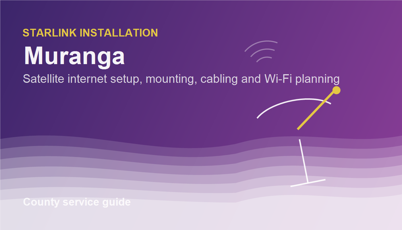 Maintaining Starlink internet in Siaya